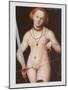 Justice as a Nude with Sword and Balance, 1537-Lucas Cranach the Elder-Mounted Art Print