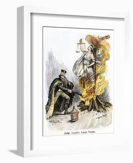 Justice Burned, Entitled Judge Lynch's Latest Victim-null-Framed Giclee Print