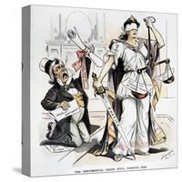 Justice Cartoon-Louis Dalrymple-Stretched Canvas