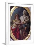 Justice Contemplates the Bust of Louis XVI-Louis Jean Francois I Lagrenee-Framed Giclee Print