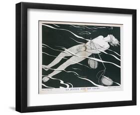 Justice Follows its Course', Caricature of the Justice System, from 'Parlons Francais'-Paul Iribe-Framed Giclee Print