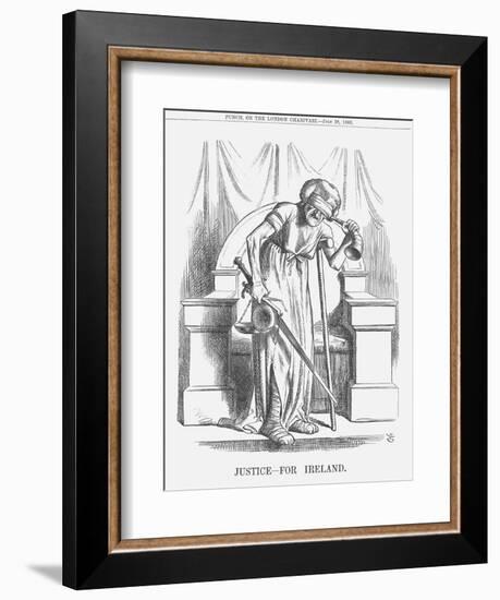 Justice - for Ireland, 1866-John Tenniel-Framed Giclee Print