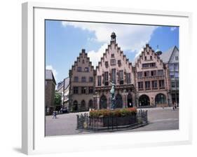 Justice Fountain, Romer, Frankfurt Am Main, Germany-Roy Rainford-Framed Photographic Print