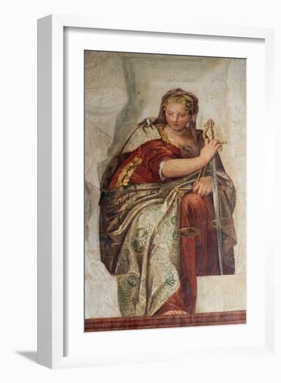 Justice, from the Walls of the Sacristy-Paolo Veronese-Framed Giclee Print