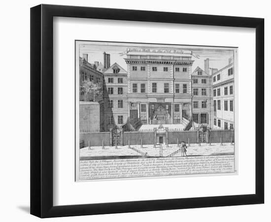 Justice Hall, Old Bailey, City of London, Pre 1737-John Bowles-Framed Premium Giclee Print