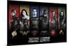 Justice League - Logos-null-Mounted Poster