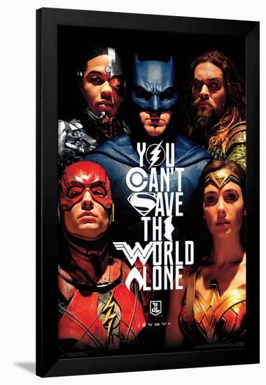 JUSTICE LEAGUE - SAVE THE WORLD-null-Framed Poster