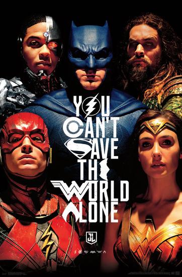 JUSTICE LEAGUE - SAVE THE WORLD-null-Lamina Framed Poster