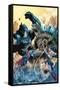 Justice League vs. Godzilla vs. Kong - Batmech-Trends International-Framed Stretched Canvas