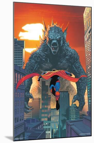 Justice League vs. Godzilla vs. Kong - Superman & Godzilla-Trends International-Mounted Poster