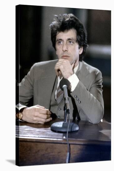 Justice pour tous AND JUSTICE FOR ALL by Norman Jewison with Al Pacino, 1979 (photo)-null-Stretched Canvas