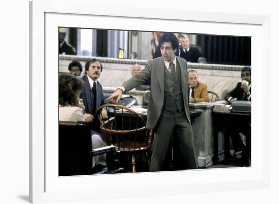 Justice pour tous AND JUSTICE FOR ALL by Norman Jewison with Al Pacino, 1979 (photo)-null-Framed Photo