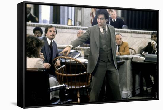 Justice pour tous AND JUSTICE FOR ALL by Norman Jewison with Al Pacino, 1979 (photo)-null-Framed Stretched Canvas