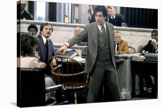 Justice pour tous AND JUSTICE FOR ALL by Norman Jewison with Al Pacino, 1979 (photo)-null-Stretched Canvas