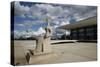 Justice Sculpture in Front of Supremo Tribunal Federal, Brasilia, UNESCO Site, Brazil-Yadid Levy-Stretched Canvas