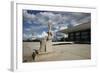 Justice Sculpture in Front of Supremo Tribunal Federal, Brasilia, UNESCO Site, Brazil-Yadid Levy-Framed Photographic Print