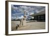 Justice Sculpture in Front of Supremo Tribunal Federal, Brasilia, UNESCO Site, Brazil-Yadid Levy-Framed Photographic Print