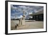 Justice Sculpture in Front of Supremo Tribunal Federal, Brasilia, UNESCO Site, Brazil-Yadid Levy-Framed Photographic Print