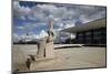 Justice Sculpture in Front of Supremo Tribunal Federal, Brasilia, UNESCO Site, Brazil-Yadid Levy-Mounted Photographic Print