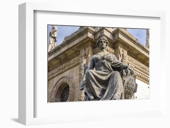 Justice statue, Angel of Independence Monument, Mexico City, Mexico.-William Perry-Framed Photographic Print