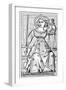 Justice, Tarot Card, 14th Century-null-Framed Giclee Print