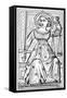 Justice, Tarot Card, 14th Century-null-Framed Stretched Canvas