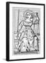Justice, Tarot Card, 14th Century-null-Framed Giclee Print