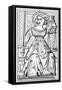 Justice, Tarot Card, 14th Century-null-Framed Stretched Canvas