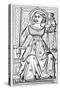 Justice, Tarot Card, 14th Century-null-Stretched Canvas