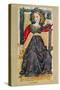 Justice, Tarot Card from the "Charles Vi" or "Gringonneur" Deck-null-Stretched Canvas
