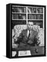 Justice William J. Brennan in Arm Chair at Home-Alfred Eisenstaedt-Framed Stretched Canvas