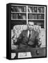 Justice William J. Brennan in Arm Chair at Home-Alfred Eisenstaedt-Framed Stretched Canvas