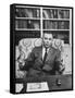 Justice William J. Brennan in Arm Chair at Home-Alfred Eisenstaedt-Framed Stretched Canvas