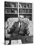 Justice William J. Brennan in Arm Chair at Home-Alfred Eisenstaedt-Stretched Canvas