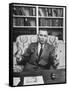 Justice William J. Brennan in Arm Chair at Home-Alfred Eisenstaedt-Framed Stretched Canvas