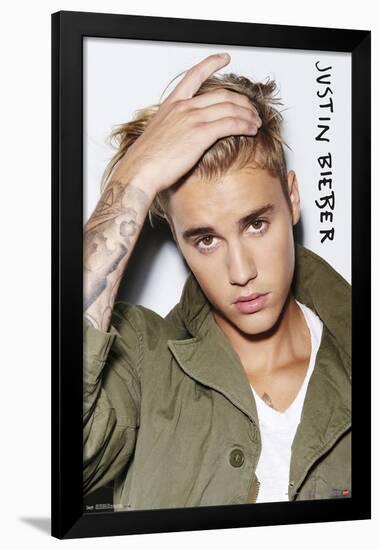 Justin Bieber - Eyes-Trends International-Framed Poster