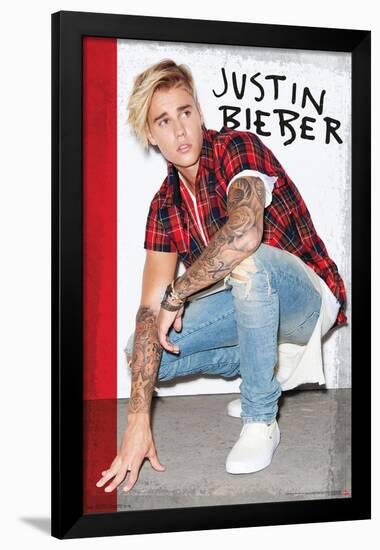 Justin Bieber - Flannel-Trends International-Framed Poster