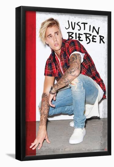 Justin Bieber - Flannel-Trends International-Framed Poster