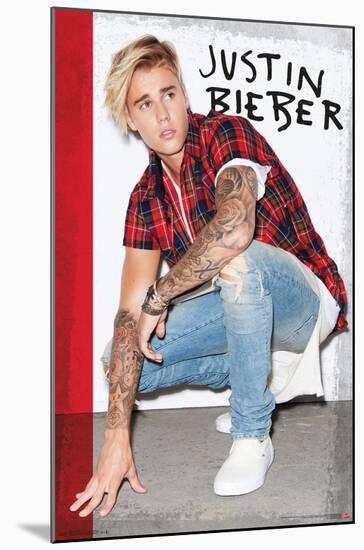 Justin Bieber - Flannel-Trends International-Mounted Poster