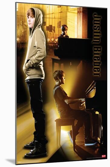 Justin Bieber - Piano-Trends International-Mounted Poster