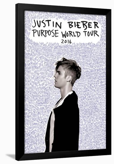 Justin Bieber- Purpose World Tour-null-Framed Poster