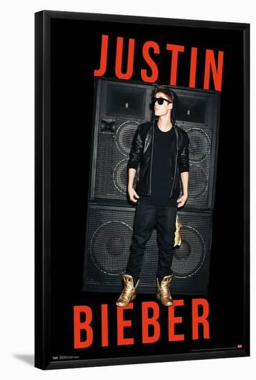 Justin Bieber - Speakers-Trends International-Framed Poster