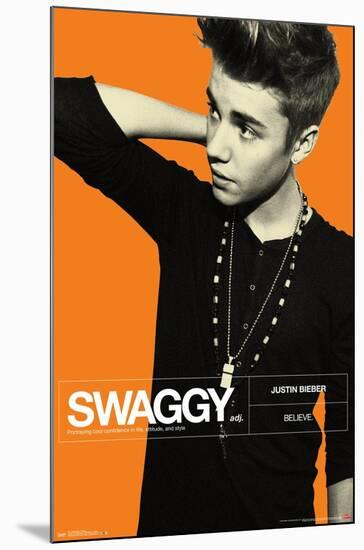 Justin Bieber - Swaggy-Trends International-Mounted Poster