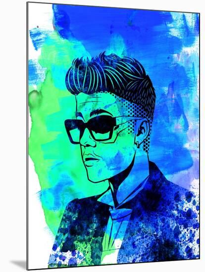 Justin Bieber-Nelly Glenn-Mounted Art Print