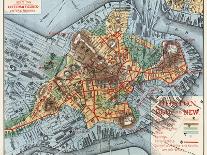 Map: Boston, c1880-Justin Winsor-Laminated Giclee Print