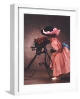 Justine Smelling Roses on Bike-Anne Geddes-Framed Collectable Print