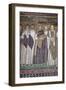 Justinian I and His Retinue, Detail of the Emperor, circa 547 AD-null-Framed Giclee Print