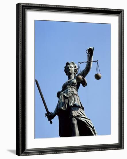 Justizia (Justice-Well), Frankfurt, Germany-Hans Peter Merten-Framed Photographic Print