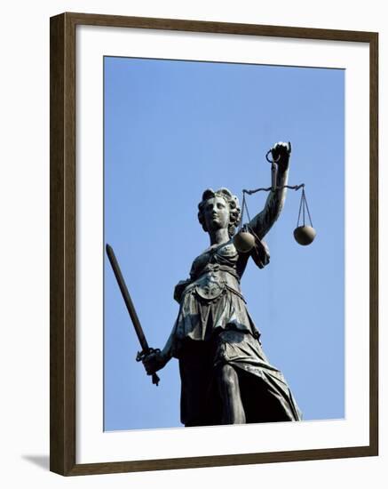 Justizia (Justice-Well), Frankfurt, Germany-Hans Peter Merten-Framed Photographic Print