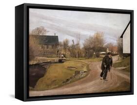 Jutland Village in Spring, 1892-Laurits Andersen Ring-Framed Stretched Canvas